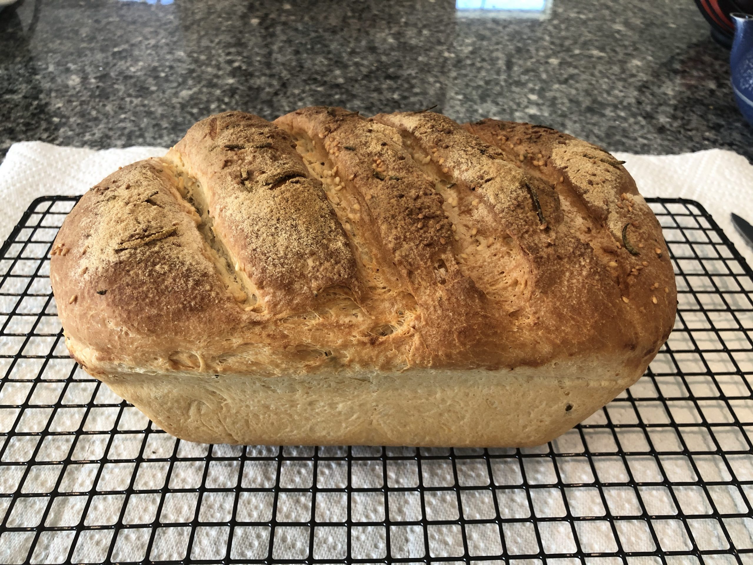 Sesame Seed Rosemary White Bread DAUGHTER HALIMA HOMESTEAD